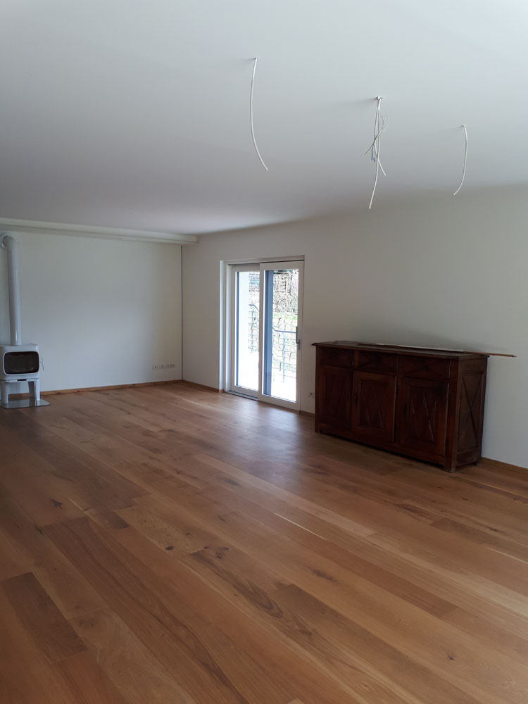 Serramento moderno bicolore legno alluminio, Aosta — foto 3